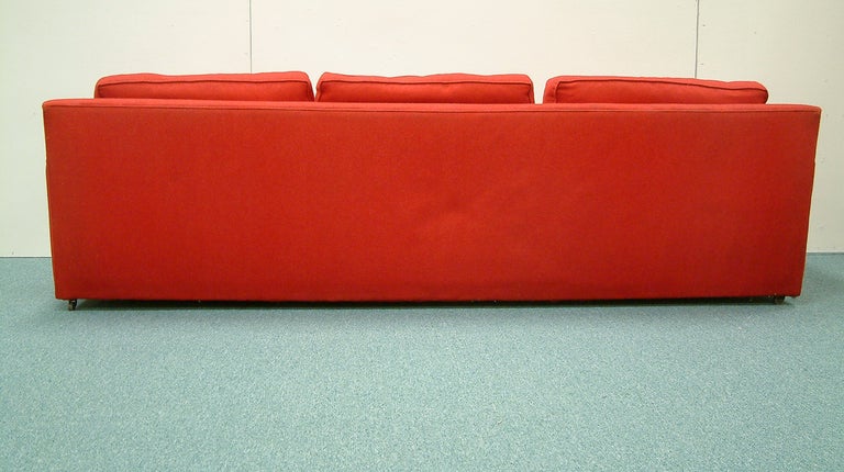 Custom Red Pullman Sofa 2